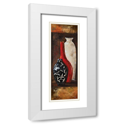 Eastern Bazaar II White Modern Wood Framed Art Print with Double Matting by Linza, Loretta