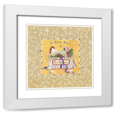 Le Boite Rayee White Modern Wood Framed Art Print with Double Matting by McCollum, Sudi