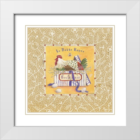 Le Boite Rayee White Modern Wood Framed Art Print with Double Matting by McCollum, Sudi