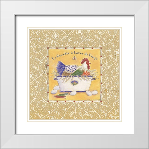 La Cuvette White Modern Wood Framed Art Print with Double Matting by McCollum, Sudi