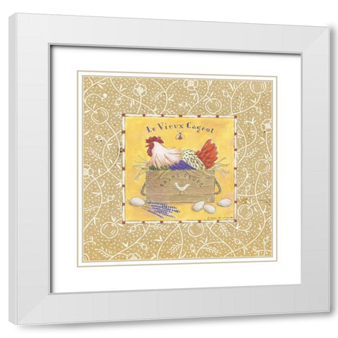 Le Vieux Cageot White Modern Wood Framed Art Print with Double Matting by McCollum, Sudi
