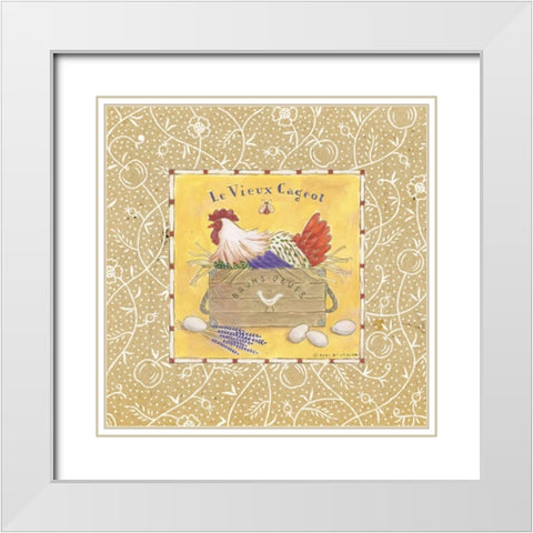 Le Vieux Cageot White Modern Wood Framed Art Print with Double Matting by McCollum, Sudi