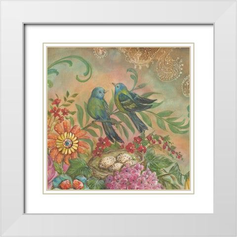 Splendid Botanical II White Modern Wood Framed Art Print with Double Matting by McRostie, Kate