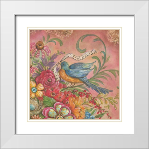 Splendid Botanical IV White Modern Wood Framed Art Print with Double Matting by McRostie, Kate