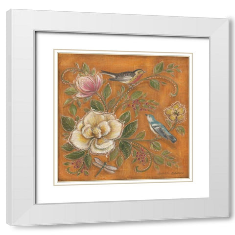 Garden Menagerie II White Modern Wood Framed Art Print with Double Matting by McRostie, Kate