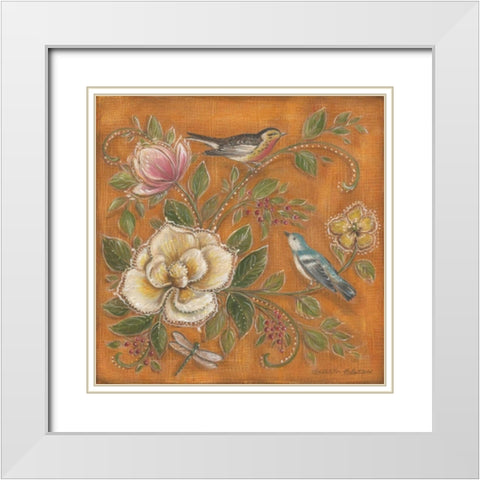 Garden Menagerie II White Modern Wood Framed Art Print with Double Matting by McRostie, Kate