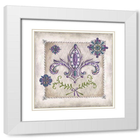 Royal Crown I White Modern Wood Framed Art Print with Double Matting by McRostie, Kate