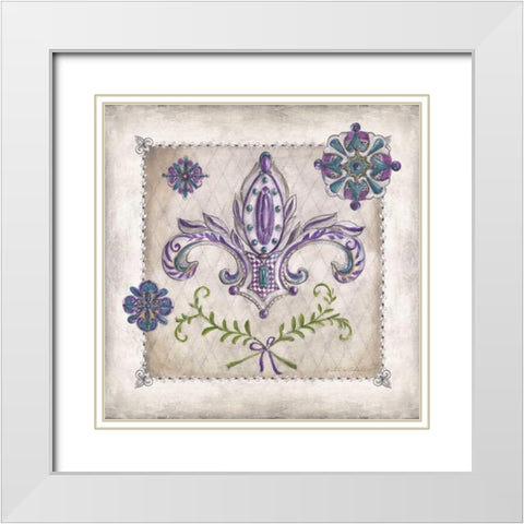 Royal Crown I White Modern Wood Framed Art Print with Double Matting by McRostie, Kate