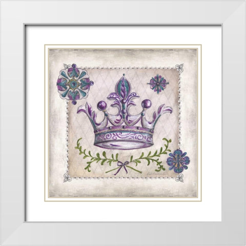 Royal Crown II White Modern Wood Framed Art Print with Double Matting by McRostie, Kate