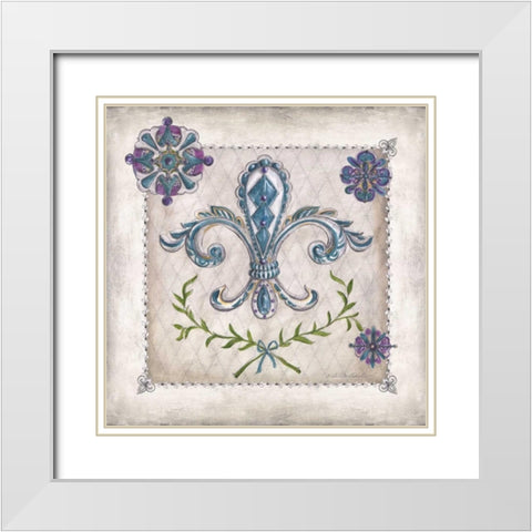 Royal Crown III White Modern Wood Framed Art Print with Double Matting by McRostie, Kate