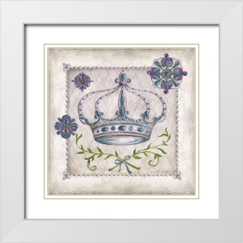 Royal Crown IV White Modern Wood Framed Art Print with Double Matting by McRostie, Kate