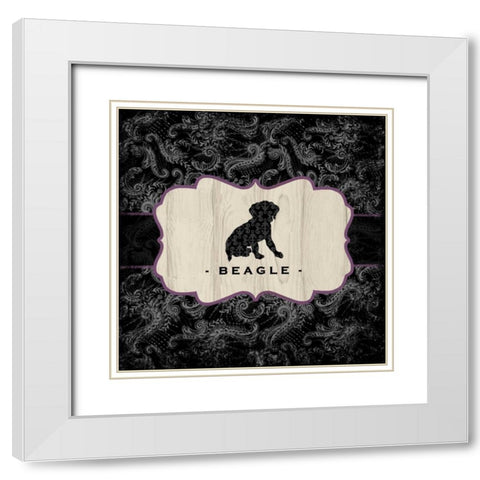 Top Dog IV White Modern Wood Framed Art Print with Double Matting by McRostie, Kate
