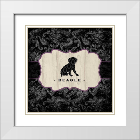 Top Dog IV White Modern Wood Framed Art Print with Double Matting by McRostie, Kate