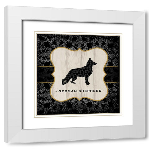 Top Dog VI White Modern Wood Framed Art Print with Double Matting by McRostie, Kate