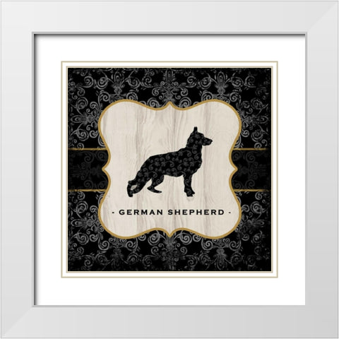 Top Dog VI White Modern Wood Framed Art Print with Double Matting by McRostie, Kate