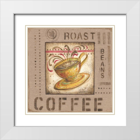 Cafe Valencia I White Modern Wood Framed Art Print with Double Matting by McRostie, Kate