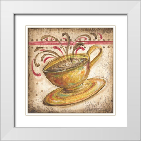 Valencia Cup I White Modern Wood Framed Art Print with Double Matting by McRostie, Kate