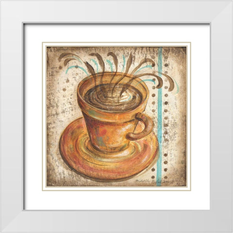 Valencia Cup II White Modern Wood Framed Art Print with Double Matting by McRostie, Kate