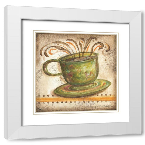 Valencia Cup IV White Modern Wood Framed Art Print with Double Matting by McRostie, Kate