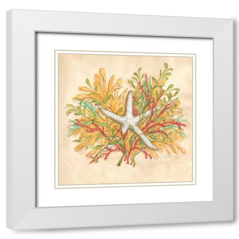 Coral Reef I White Modern Wood Framed Art Print with Double Matting by McRostie, Kate