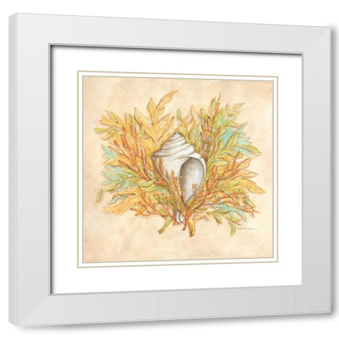Coral Reef III White Modern Wood Framed Art Print with Double Matting by McRostie, Kate