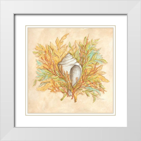 Coral Reef III White Modern Wood Framed Art Print with Double Matting by McRostie, Kate