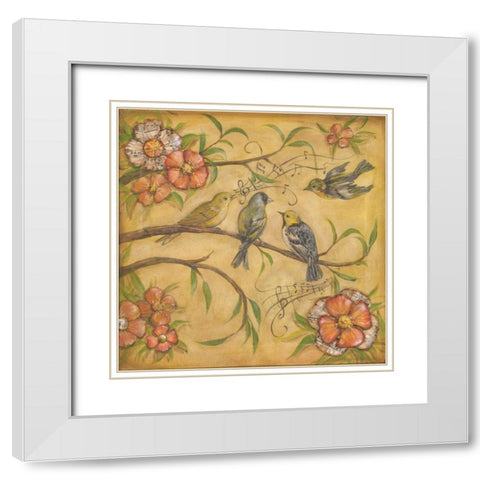 Whistlers Garden II White Modern Wood Framed Art Print with Double Matting by McRostie, Kate