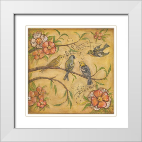 Whistlers Garden II White Modern Wood Framed Art Print with Double Matting by McRostie, Kate
