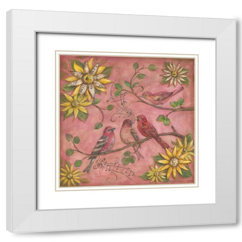 Whistlers Garden III White Modern Wood Framed Art Print with Double Matting by McRostie, Kate