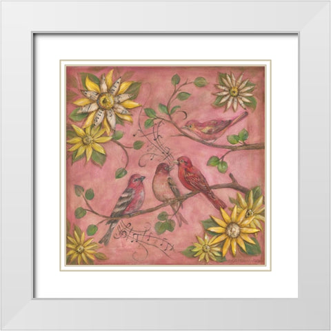 Whistlers Garden III White Modern Wood Framed Art Print with Double Matting by McRostie, Kate