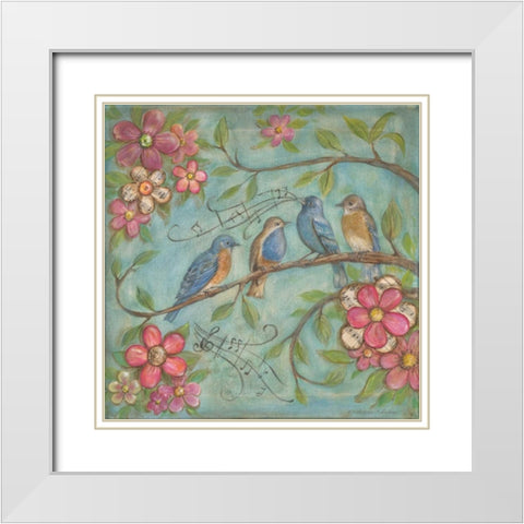 Whistlers Garden IV White Modern Wood Framed Art Print with Double Matting by McRostie, Kate
