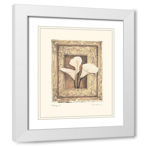 Firenze II White Modern Wood Framed Art Print with Double Matting by Melious, Amy