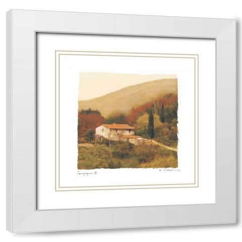 Campanga IV White Modern Wood Framed Art Print with Double Matting by Melious, Amy