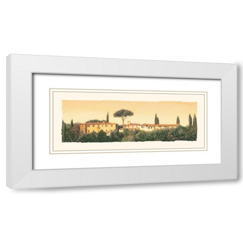 Bella Sera II White Modern Wood Framed Art Print with Double Matting by Melious, Amy