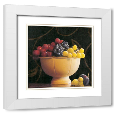 Frutta del Pranzo II White Modern Wood Framed Art Print with Double Matting by Melious, Amy