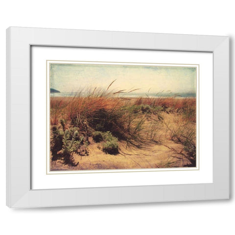 Sand Dunes I White Modern Wood Framed Art Print with Double Matting by Melious, Amy