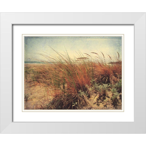 Sand Dunes II White Modern Wood Framed Art Print with Double Matting by Melious, Amy