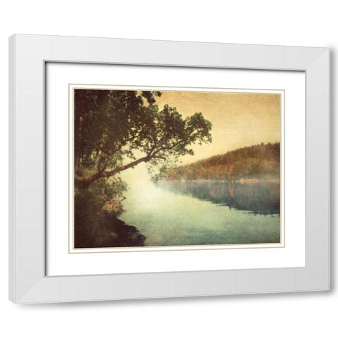 Sunset I White Modern Wood Framed Art Print with Double Matting by Melious, Amy