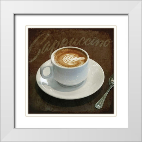 Cafe II White Modern Wood Framed Art Print with Double Matting by Melious, Amy