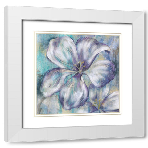 Summer Beauty I White Modern Wood Framed Art Print with Double Matting by Ferry, Margaret