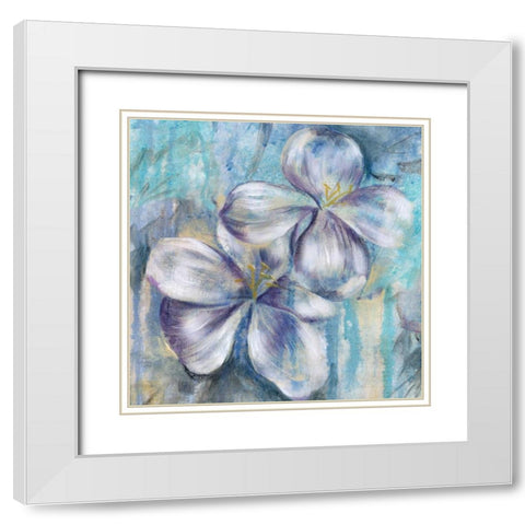 Summer Beauty II White Modern Wood Framed Art Print with Double Matting by Ferry, Margaret