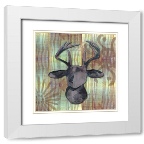 Wood and Watercolor White Modern Wood Framed Art Print with Double Matting by Ferry, Margaret
