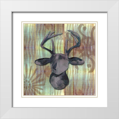 Wood and Watercolor White Modern Wood Framed Art Print with Double Matting by Ferry, Margaret