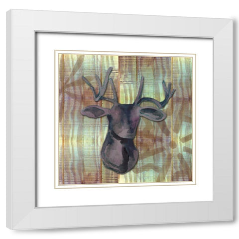 Wood and Watercolor II White Modern Wood Framed Art Print with Double Matting by Ferry, Margaret