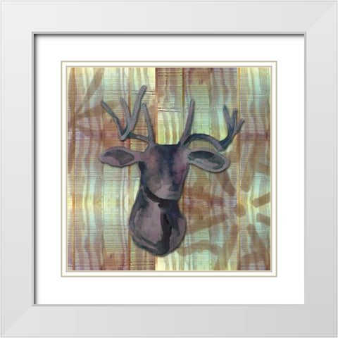 Wood and Watercolor II White Modern Wood Framed Art Print with Double Matting by Ferry, Margaret