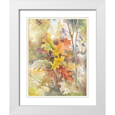 Treasures from Nature White Modern Wood Framed Art Print with Double Matting by Ferry, Margaret
