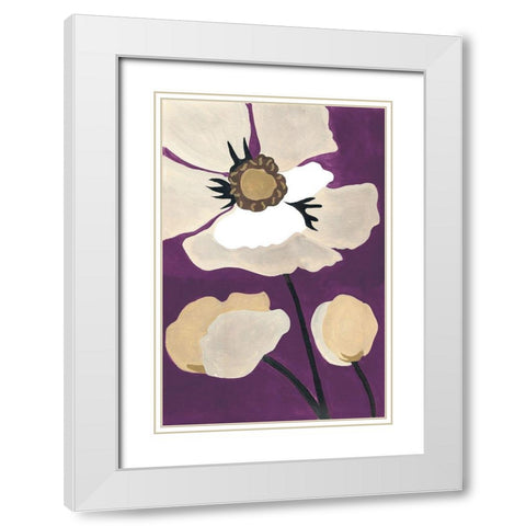 Ultraviolet Pop I White Modern Wood Framed Art Print with Double Matting by Ferry, Margaret