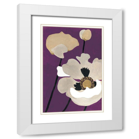 Ultraviolet Pop II White Modern Wood Framed Art Print with Double Matting by Ferry, Margaret