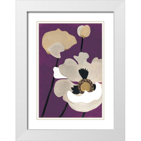 Ultraviolet Pop II White Modern Wood Framed Art Print with Double Matting by Ferry, Margaret