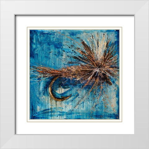 Adams Parachute Fly White Modern Wood Framed Art Print with Double Matting by Monahan, Jodi